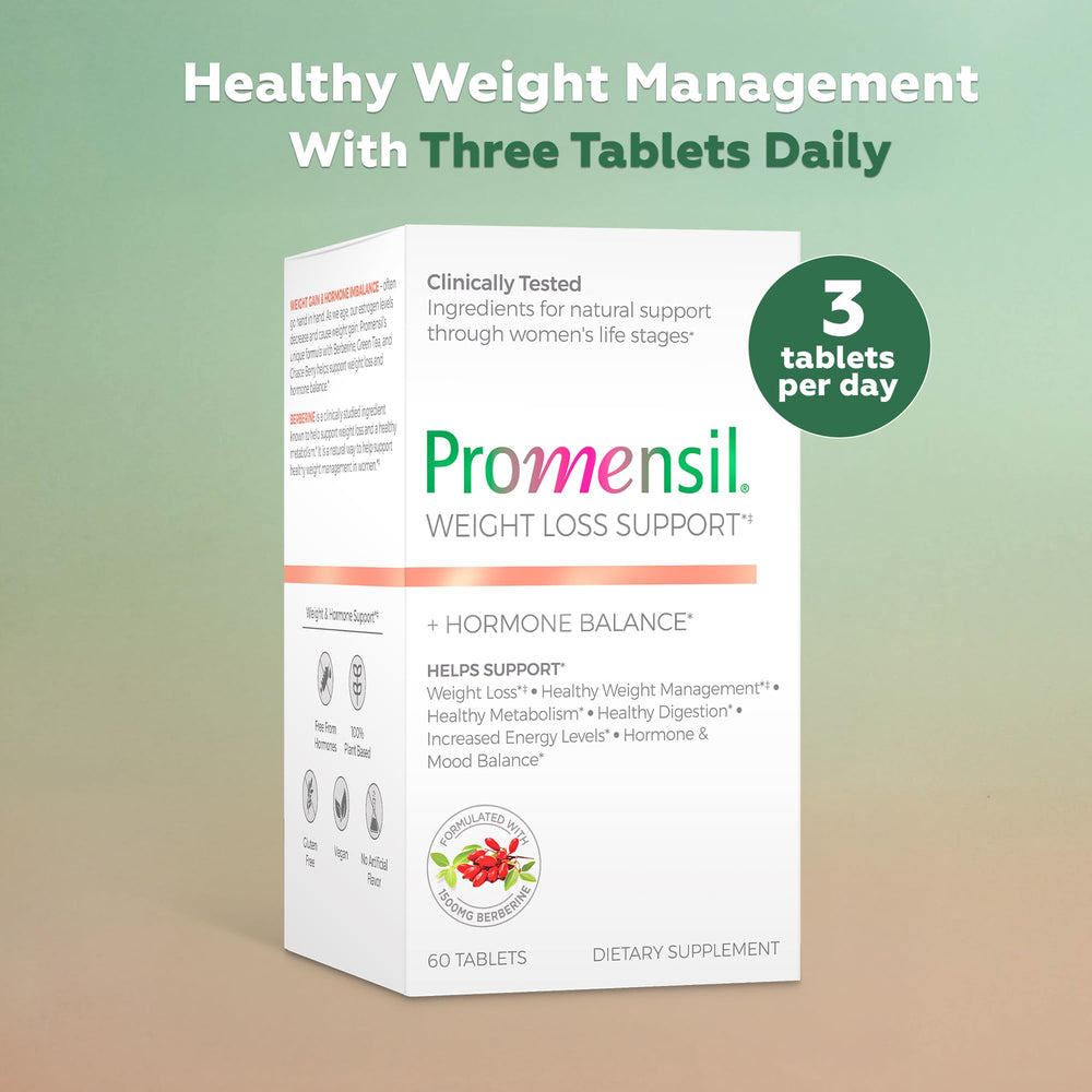 Promensil green tea extract capsule highlighting EGCG for energy and health