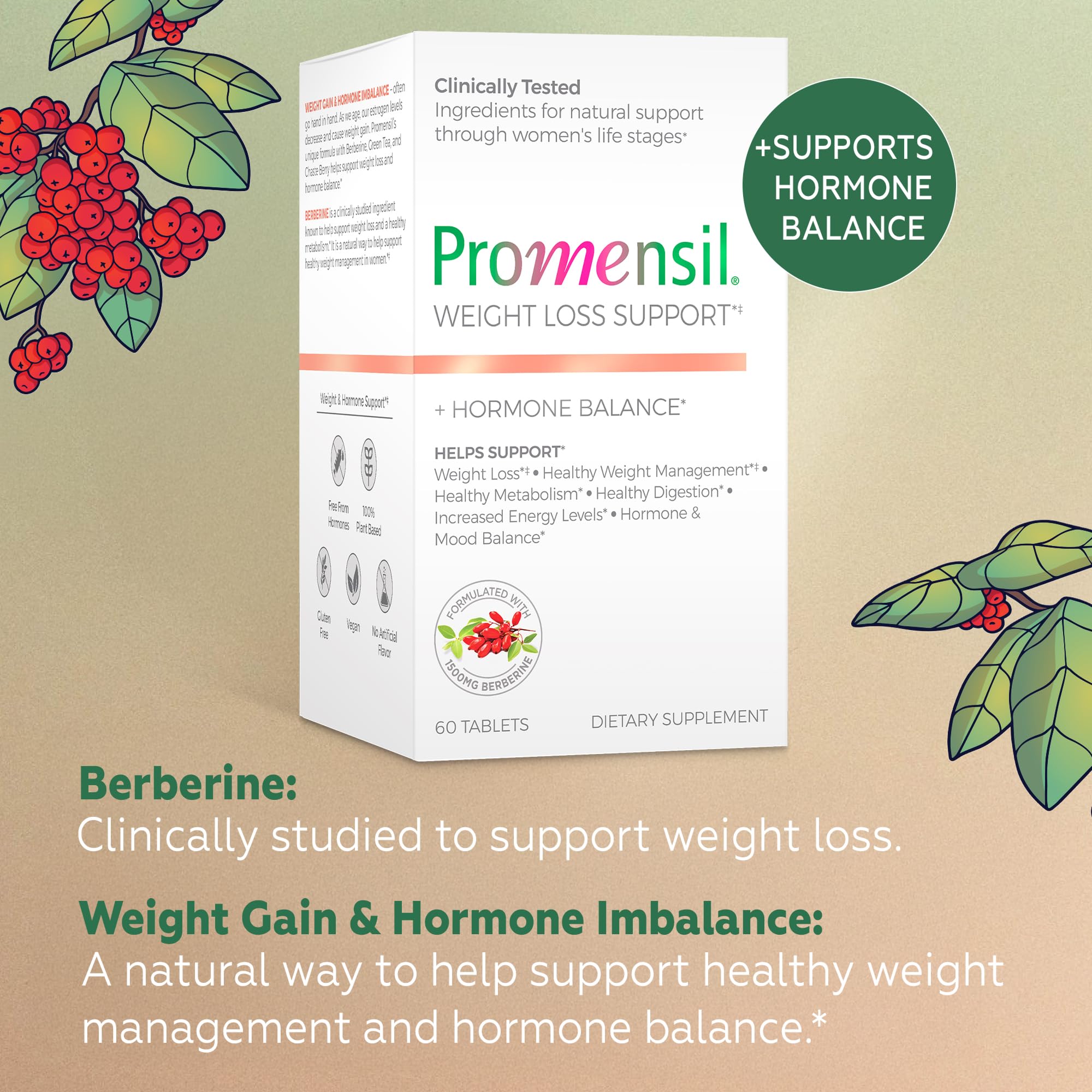 Promensil quality seal emphasizing trusted brand and science-backed formulation