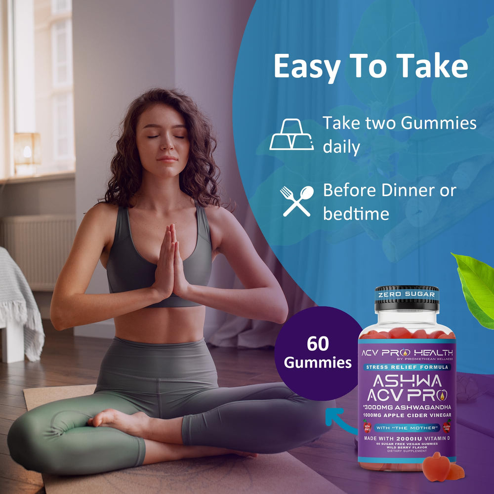 Ingredients panel highlight on Promethean Wellness Ashwa ACV Pro label.