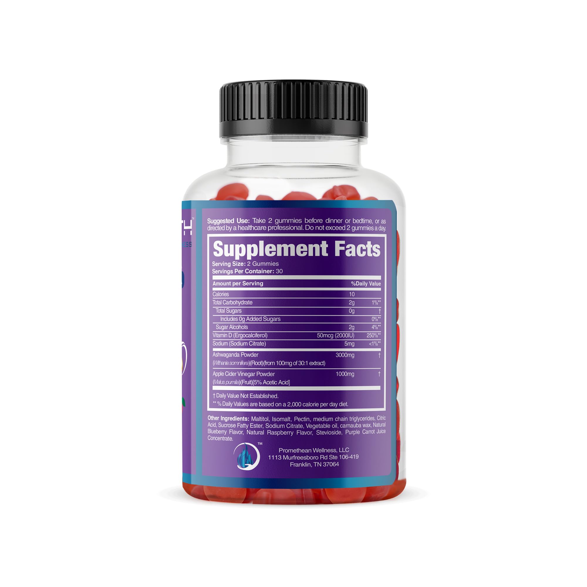 Eco-friendly box packaging for Promethean Wellness Ashwa ACV Pro.