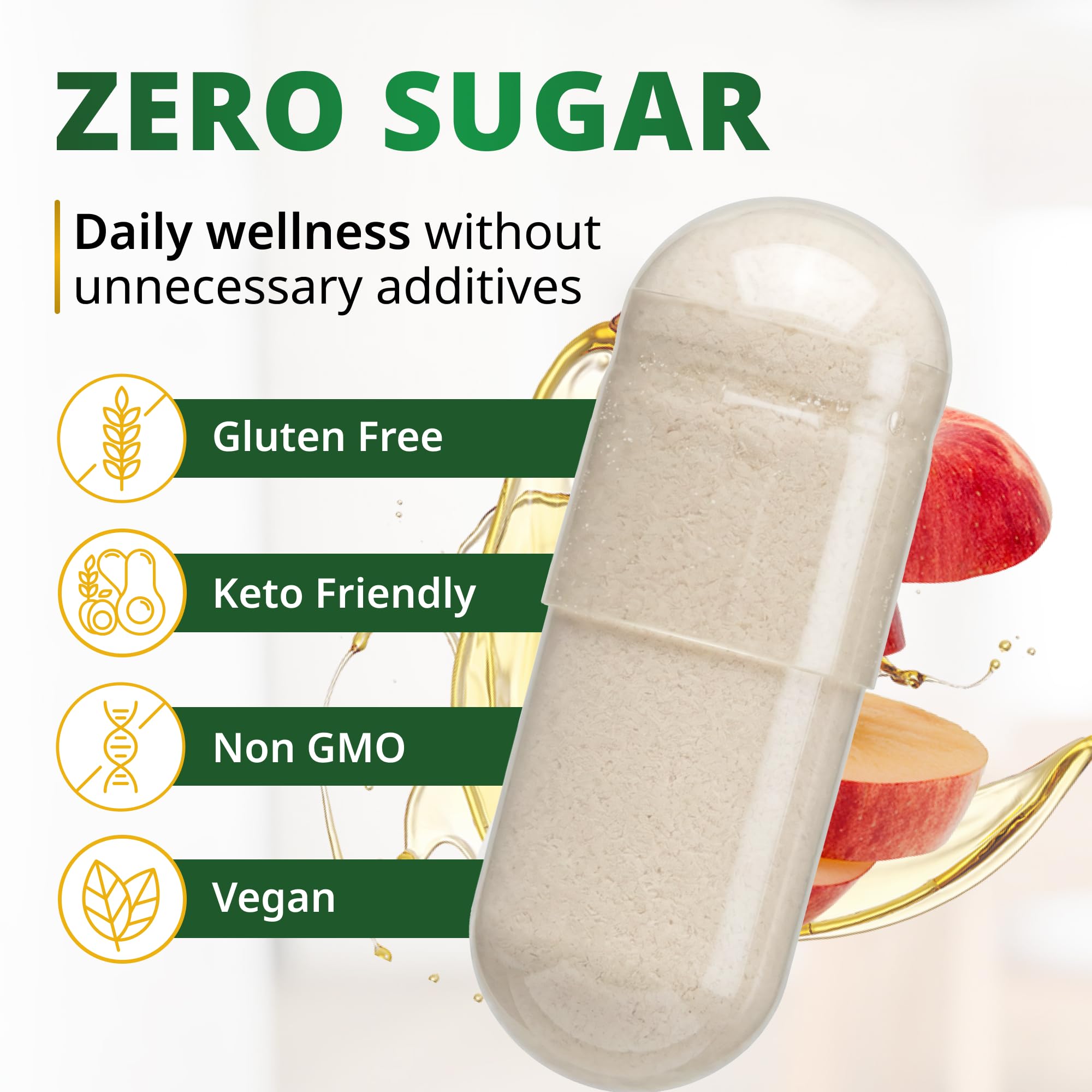 Promethean Wellness packaging highlights organic ingredients and Mother for digestive support.