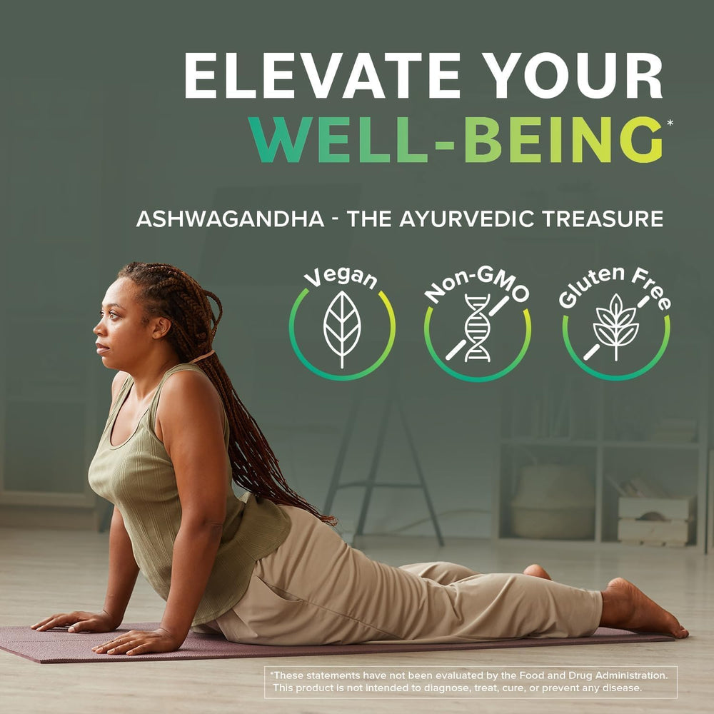 Prominent Nutrition Ashwagandha vegetarian capsules for clean intake.
