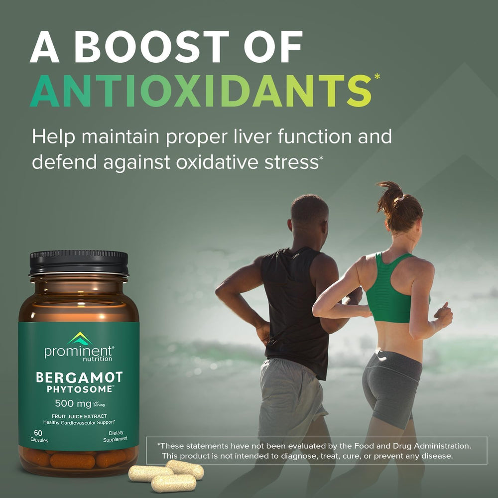 Prominent Nutrition Bergamot Phytosome daily routine with glass of water