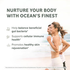 Prominent Nutrition Fucoidan capsules closeup emphasizes dosage and texture for easy daily use.