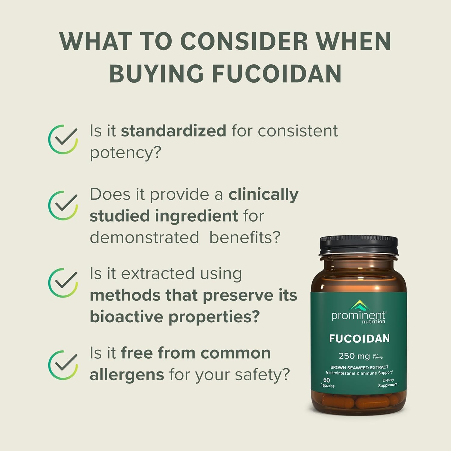Prominent Nutrition Fucoidan digestive routine use case for daily wellness in busy mornings.
