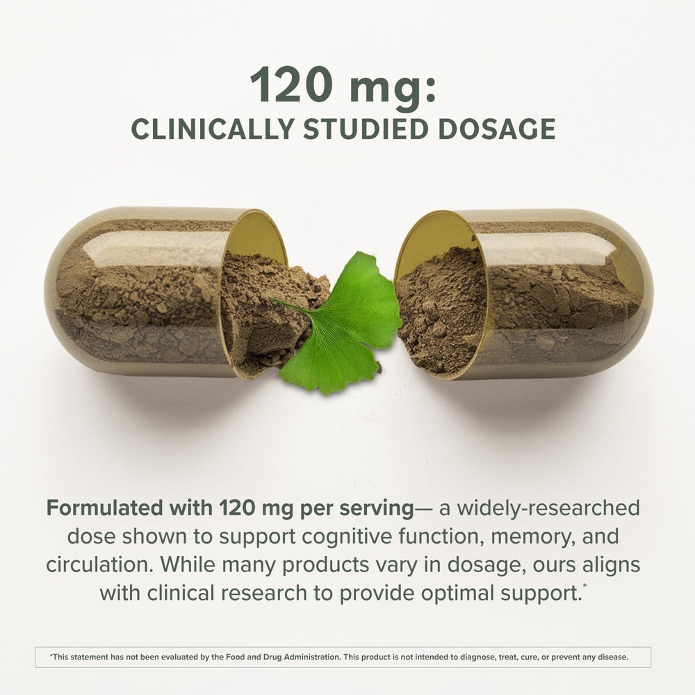 Prominent Nutrition Ginkgo Biloba leaf-extract-120mg highlights potent antioxidant content