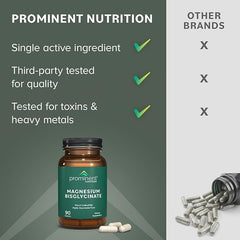 Prominent Nutrition magnesium bisglycinate capsules 2-pack display