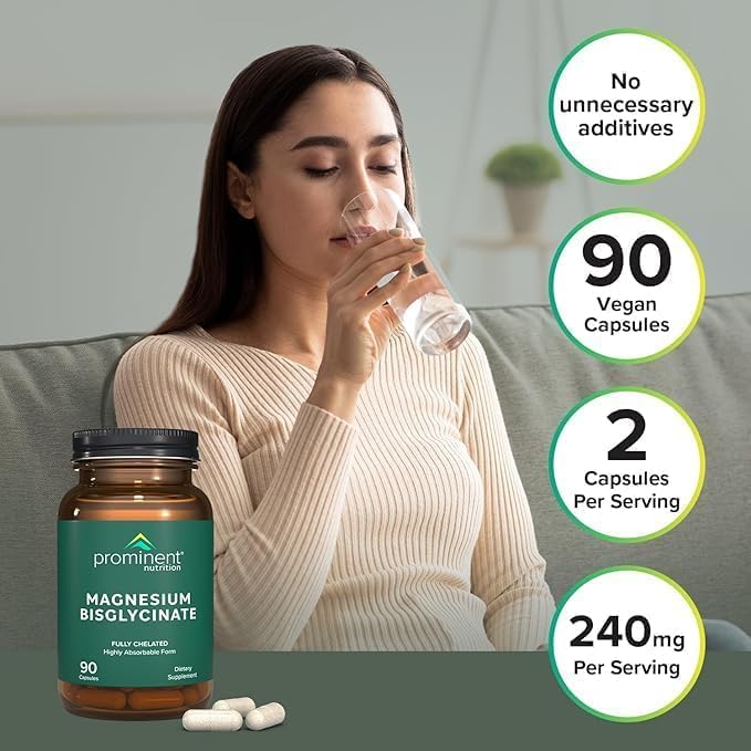 Prominent Nutrition magnesium bisglycinate capsules brain-function focus use