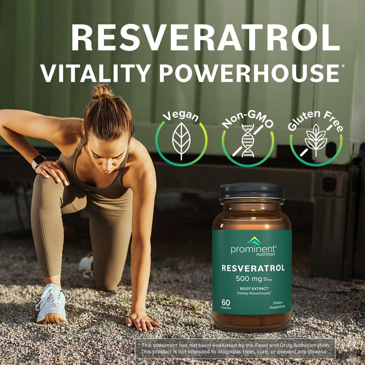 Prominent Nutrition Resveratrol third-party lab seal indicating tested purity