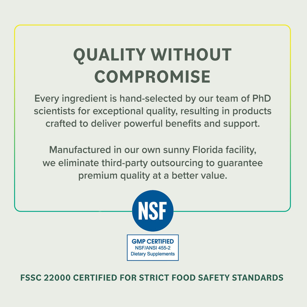 Prominent Nutrition Urolithin A + Fisetin dosage chart indicates a 600 mg serving.