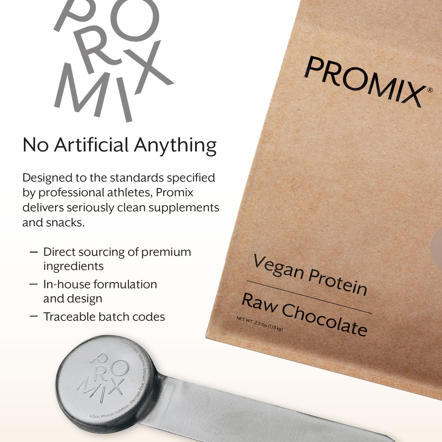 Promix protein powder used in baking or smoothies for versatile meals.