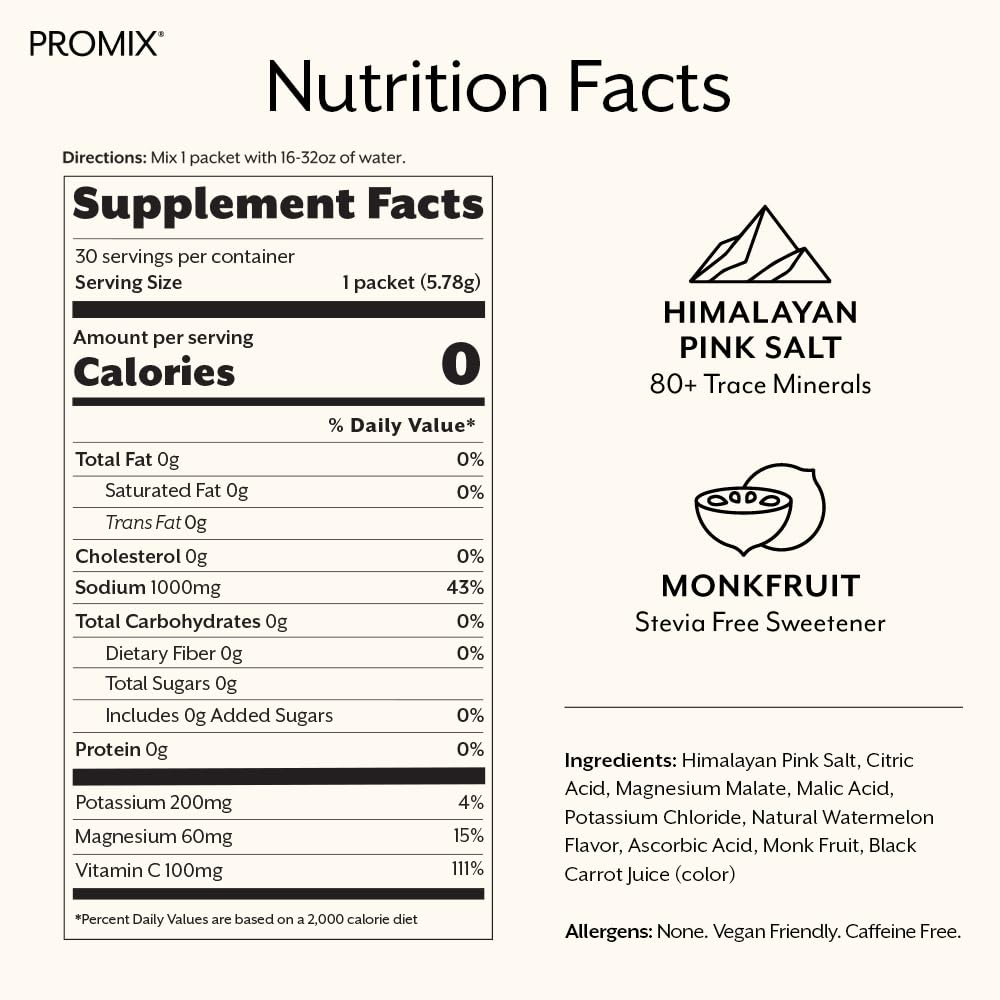 Promix Himalayan pink salt blend visual for balanced electrolytes