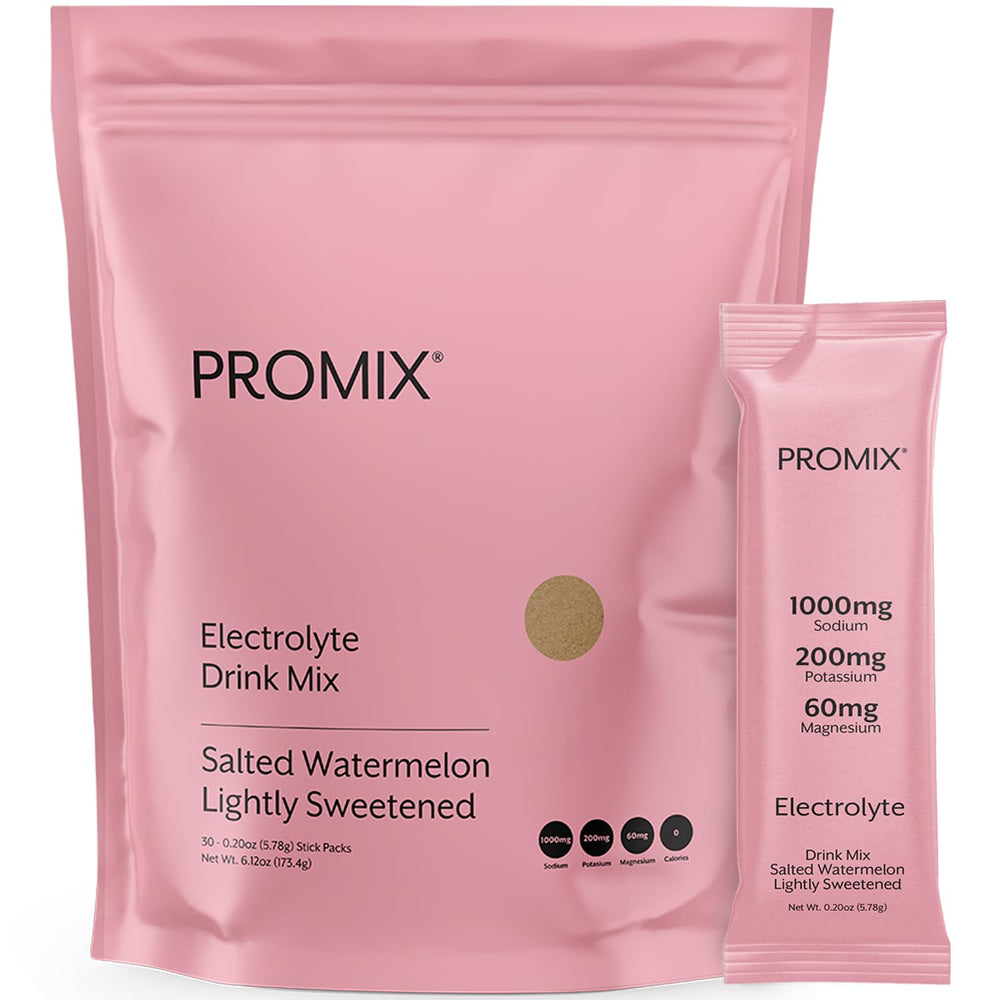 ProMix Nutrition watermelon electrolyte stick pack for on-the-go hydration