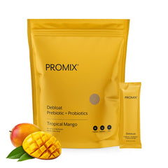 ProMix Nutrition Debloat bottle front shows mango flavor for daily digestion support