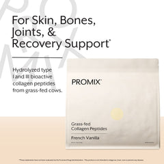 Promix Nutrition grass-fed collagen peptides bag, sourced from grass-fed cows