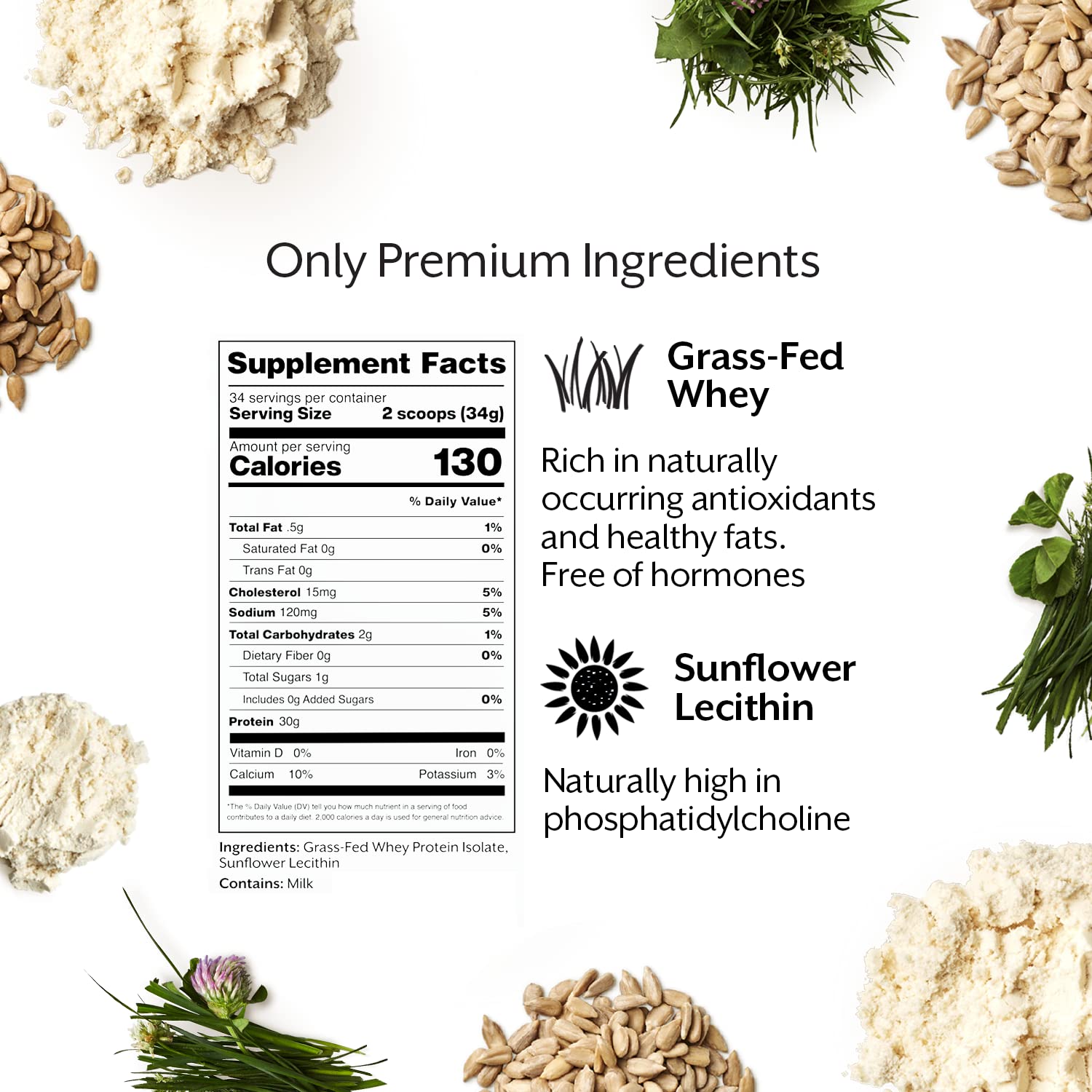 ProMix Nutrition whey isolate ingredients list emphasizing clean formulation
