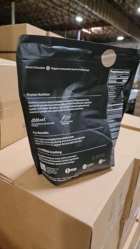 Promix Nutrition whey isolate chocolate dissolves smoothly in liquid for quick shakes