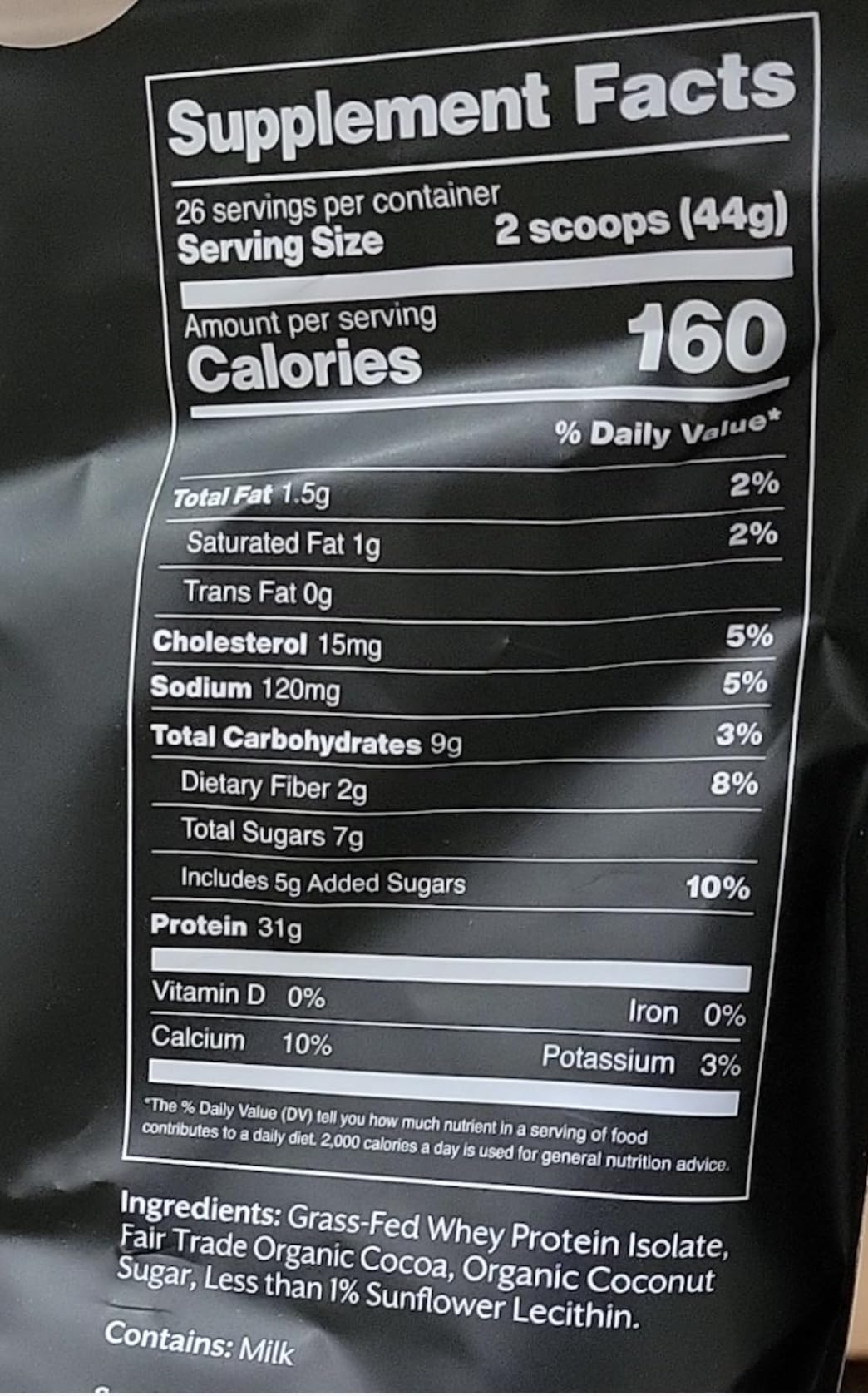 Promix Nutrition chocolate whey isolate highlights lactoferrin and L-carnitine content