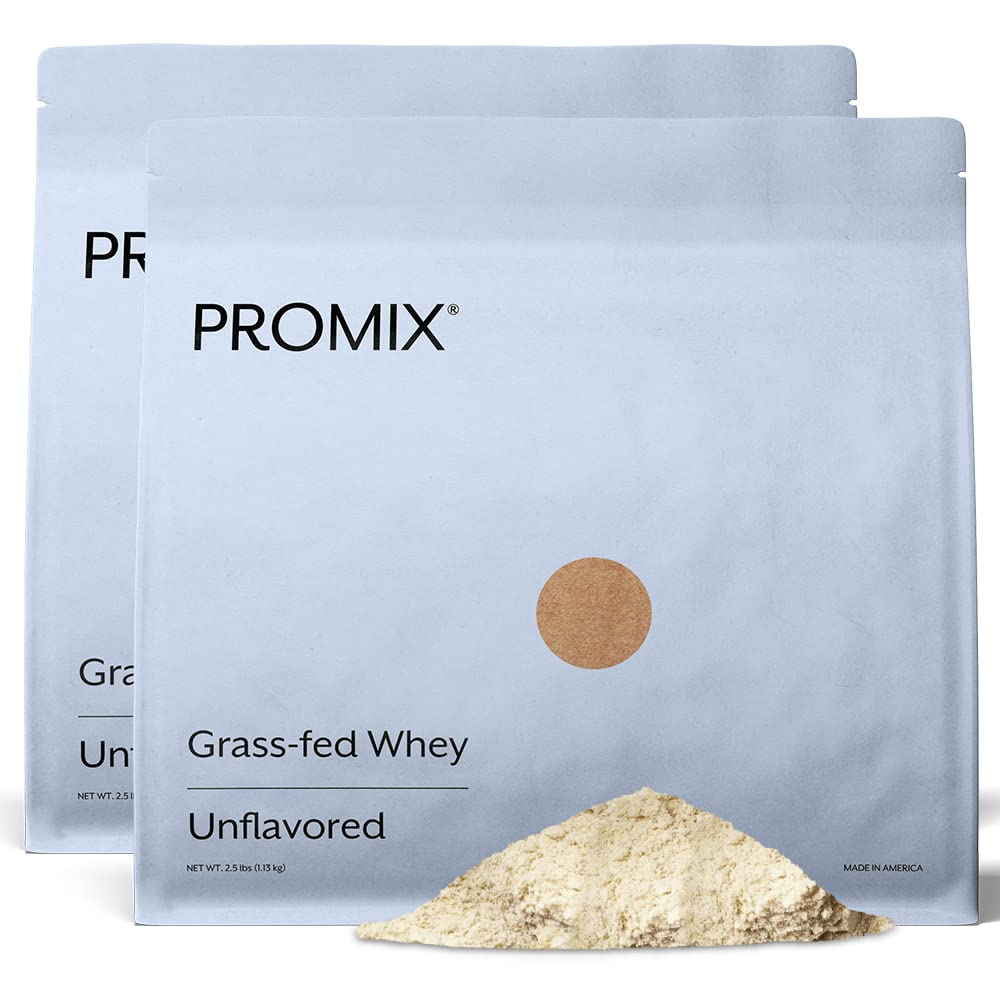 Promix Nutrition whey protein powder unflavored in a 2x5lb pack, ideal for versatile shakes