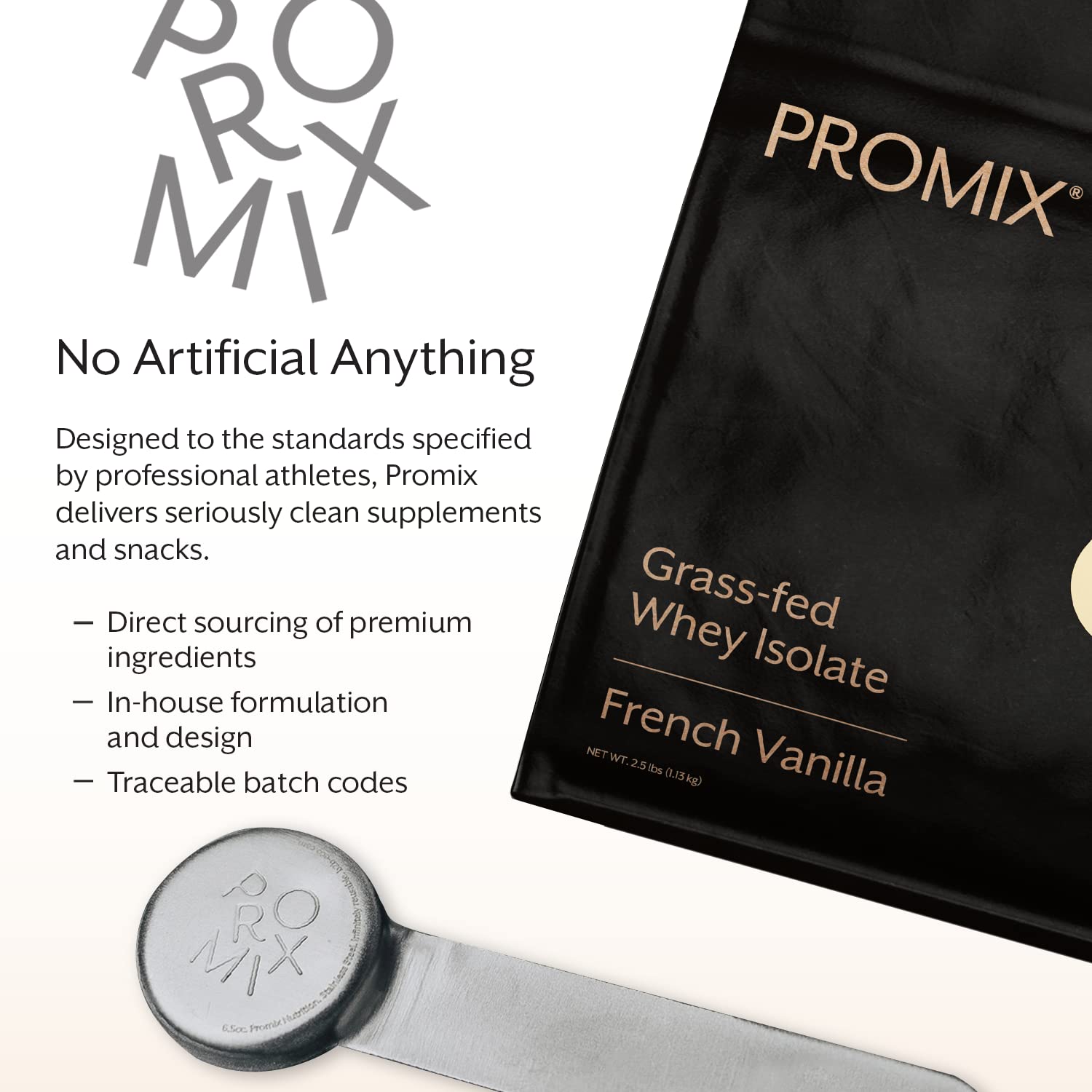 ProMix Whey Isolate Vanilla baking close-up for recipes.