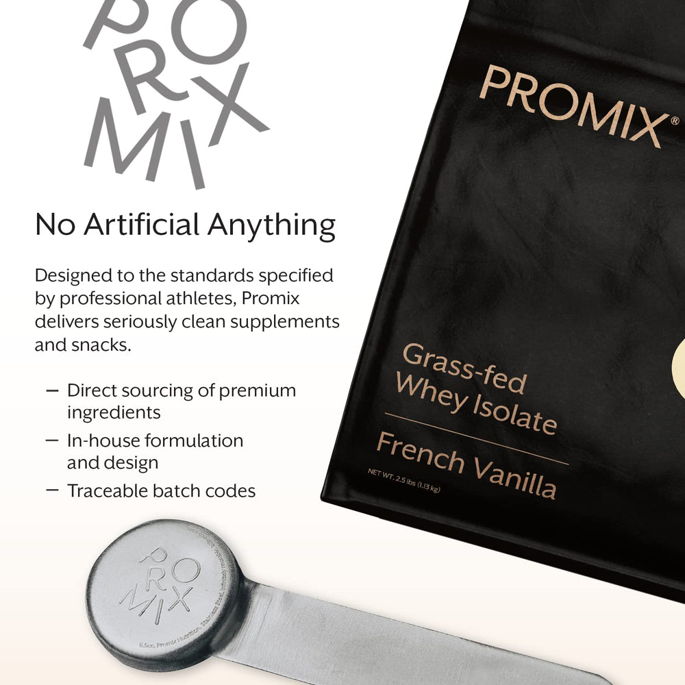 ProMix Whey Isolate Vanilla baking close-up for recipes.