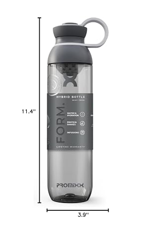 Promixx FORM bottle angled to show graphite gray finish