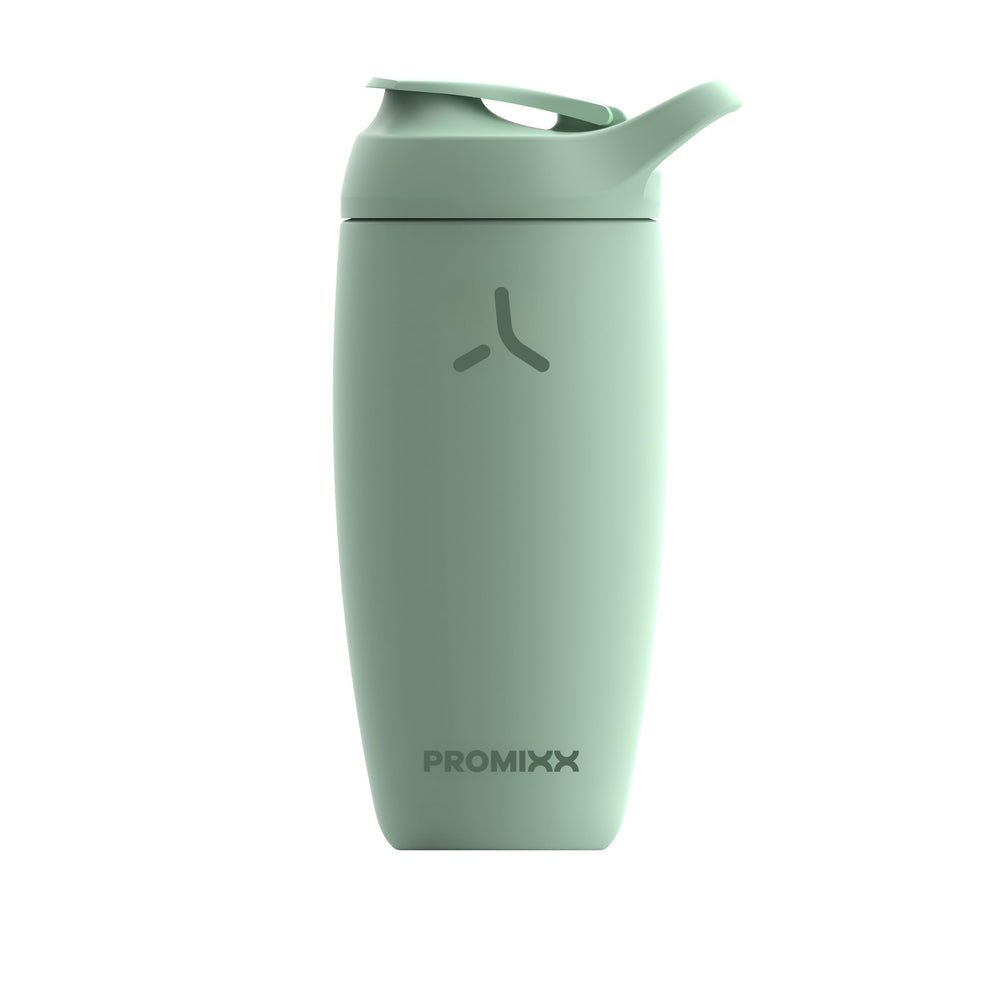Promixx Pursuit bottle front view in Seagrass Green, sturdy daily use