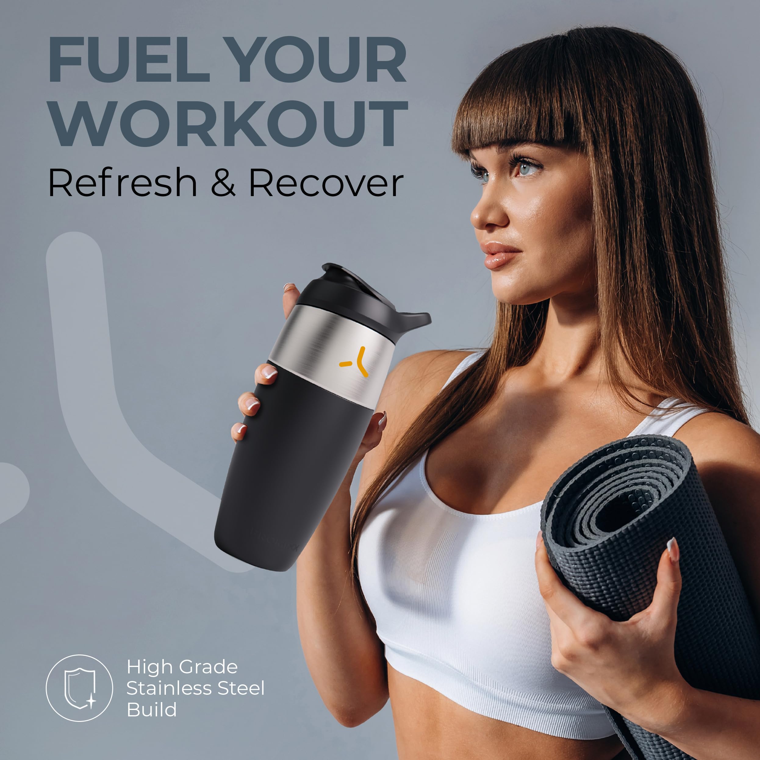 Promixx stainless steel body offers durable, rust-resistant performance