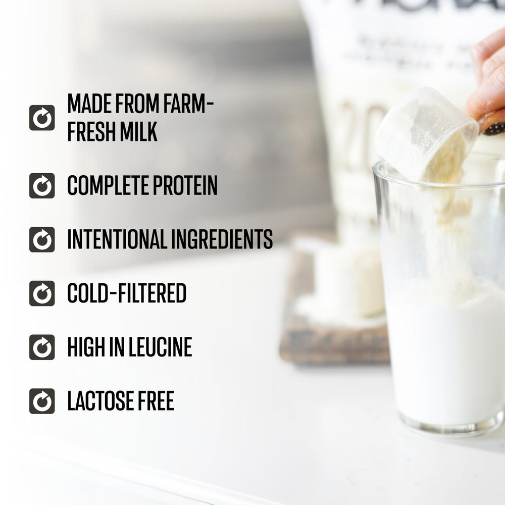Pronativ mellow chocolate scoop measuring powder for precise daily protein intake