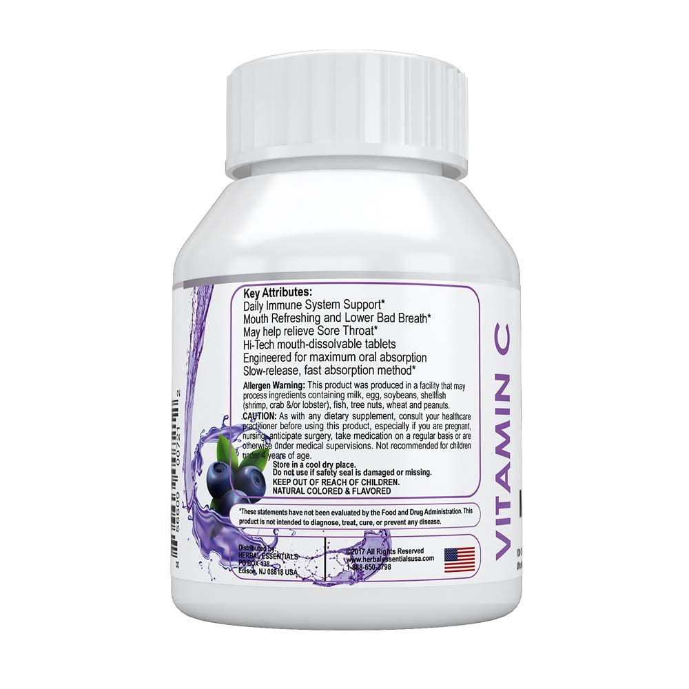 PRONUCARE Vitamin C lozenge blueberry flavor demonstrates ready-to-use antioxidant support.