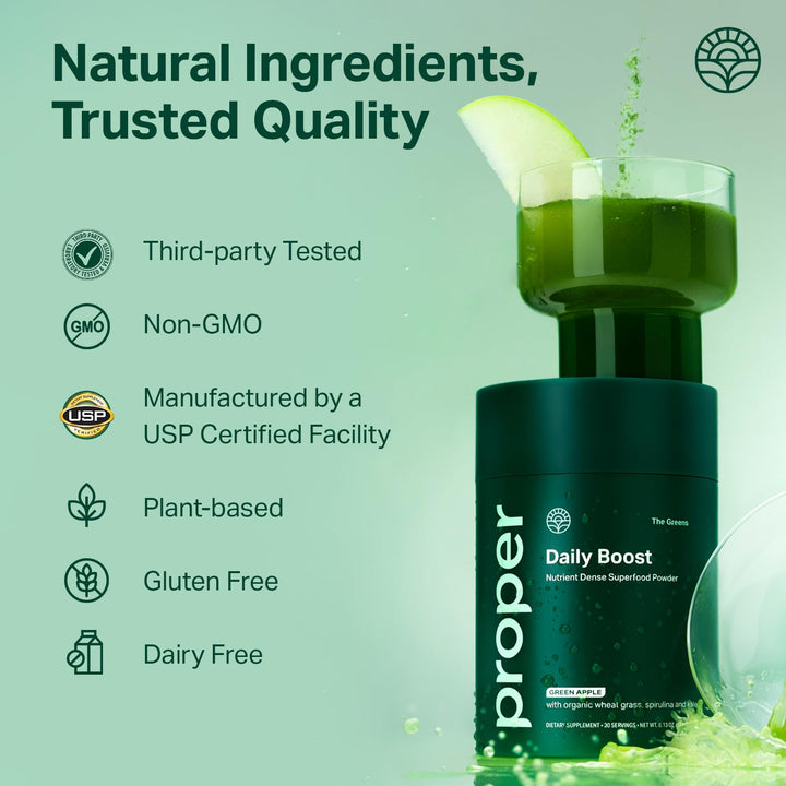 Proper collage of wheatgrass, spirulina, chlorella highlighting ingredient variety