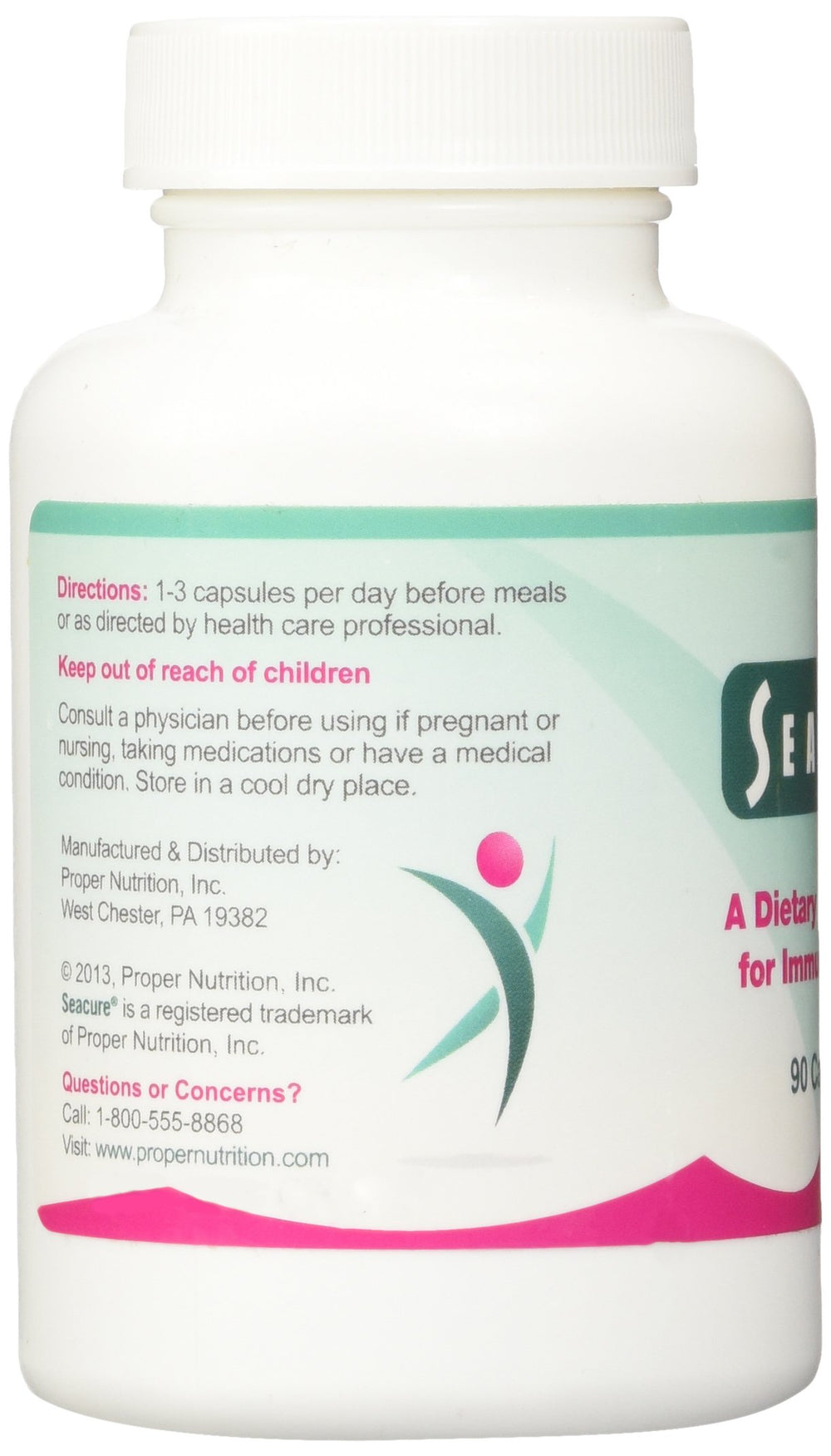 Proper Nutrition SeaVive bottle top view ready for daily routine