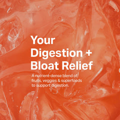 Glass of water with Proper Pinks Digestion mix ready for on the go relief