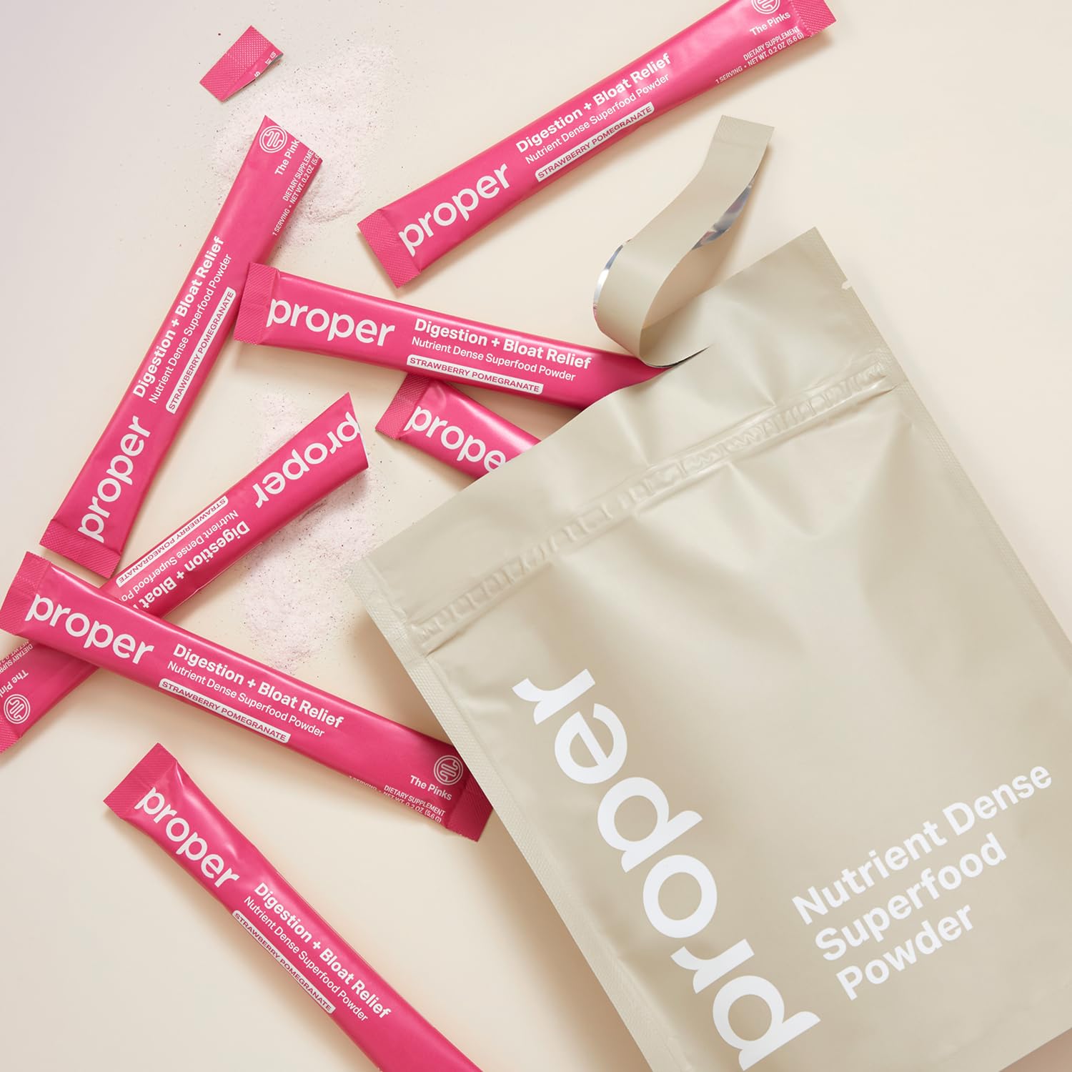 Proper Pinks product produced in a USP-certified facility ensuring quality.