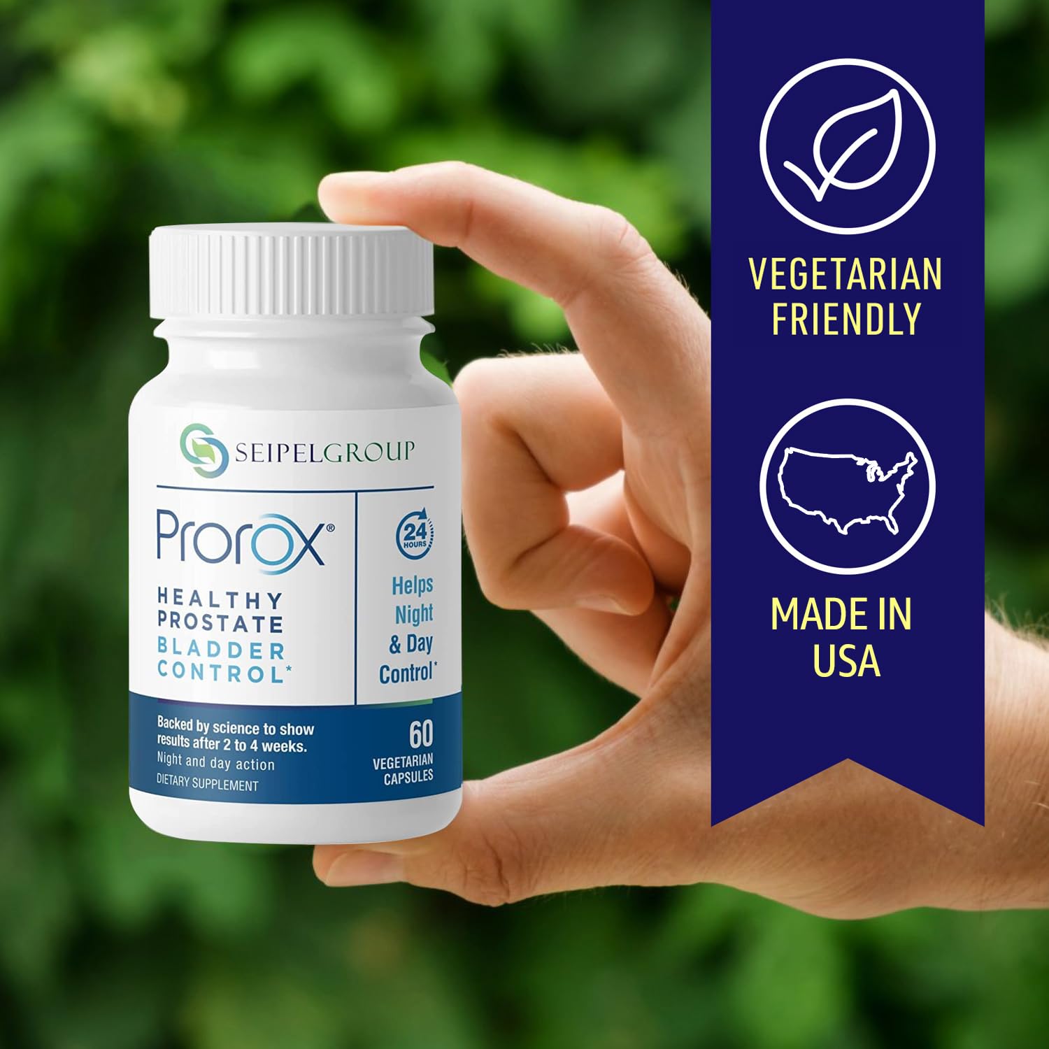 PROROX saw palmetto ingredient close-up highlights prostate health support