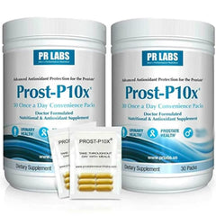 Prost-P10x bottle front shows branding and dosage for informed purchase.