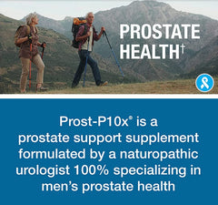 Prost-P10x ingredients table lists ten natural components.