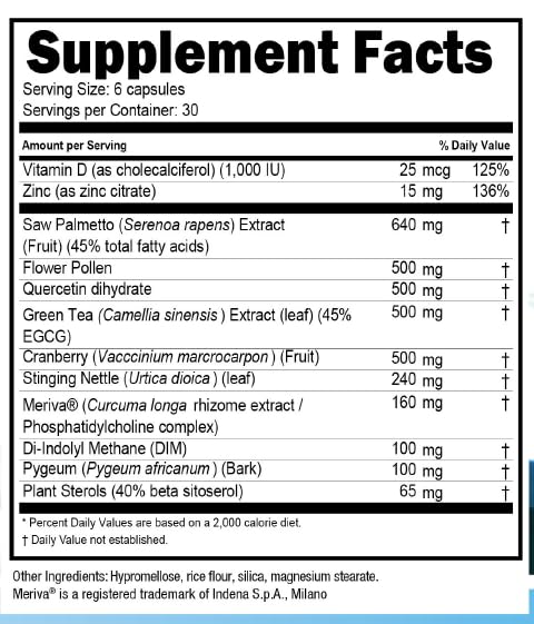 Prost-P10x packaging highlights two-month supply and natural ingredients.