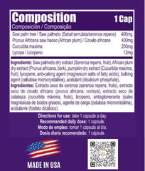 Prostagen African Plum capsules showing antioxidant support.
