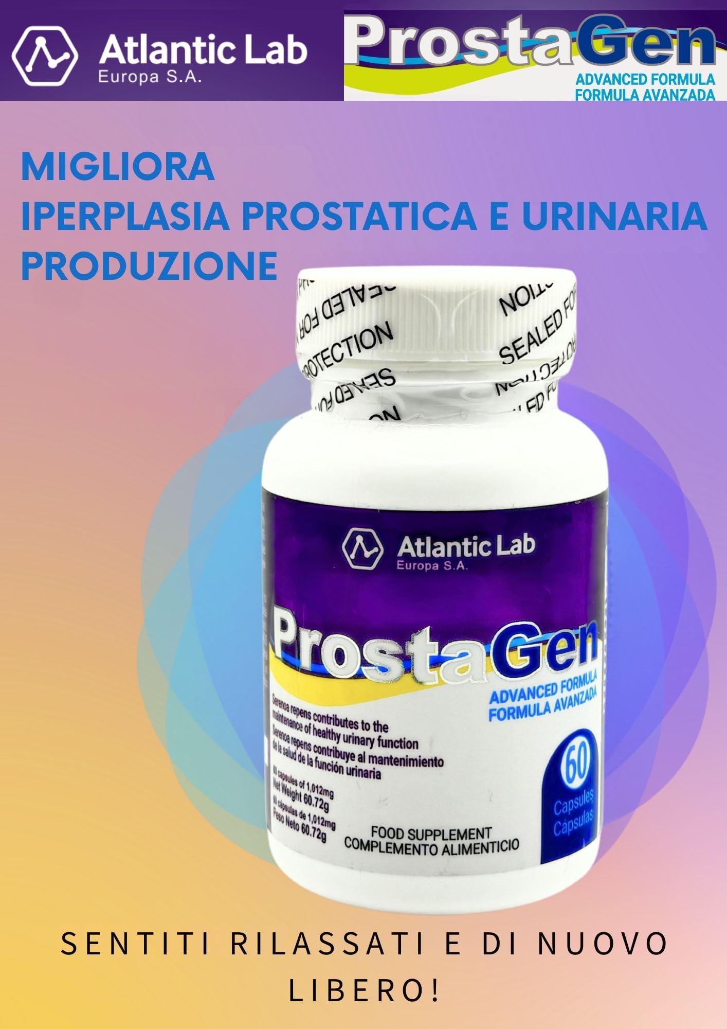 Prostagen Prostate health illustration suggesting comprehensive support.