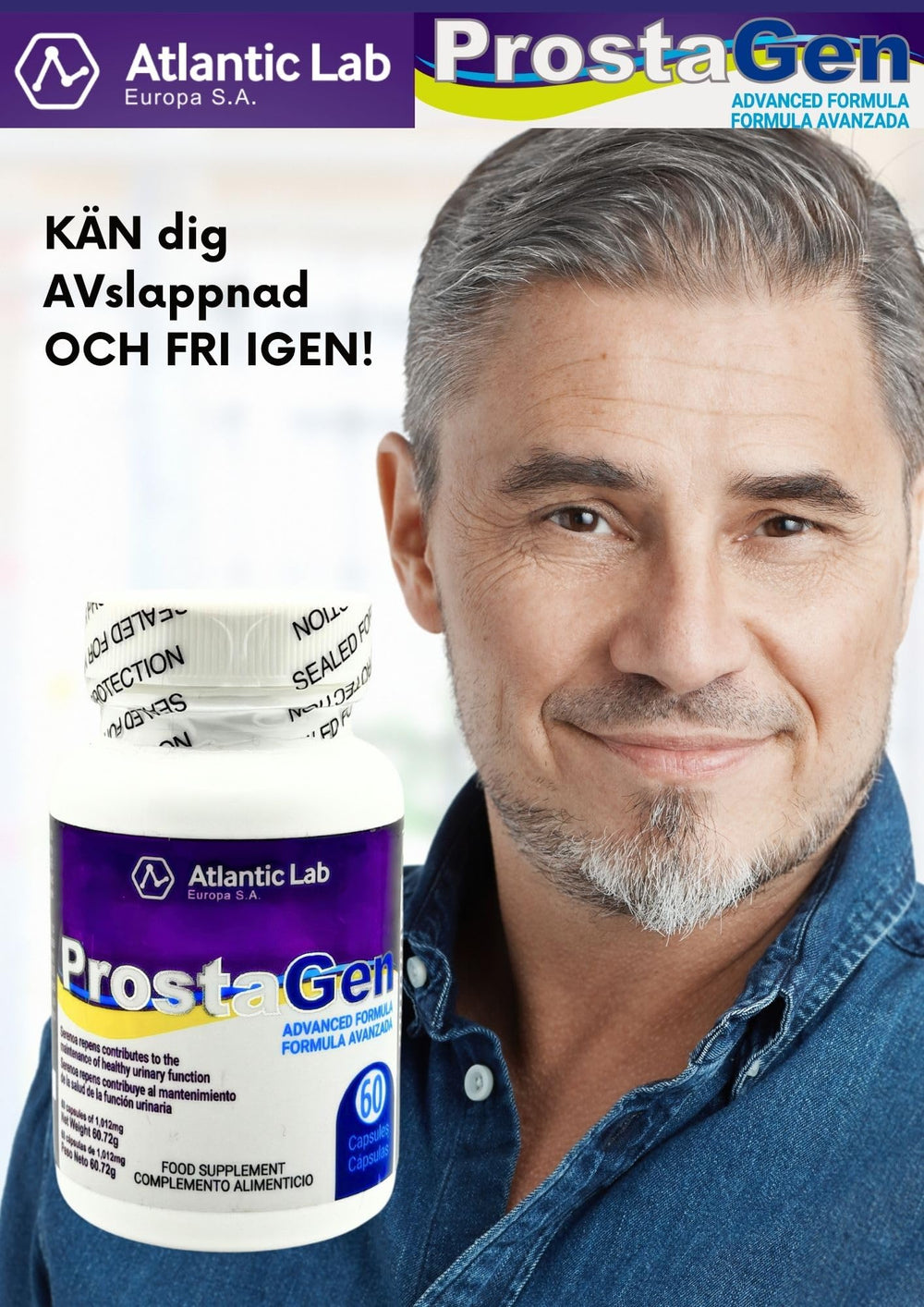 Prostagen Urinary comfort display emphasizing daily wellness.