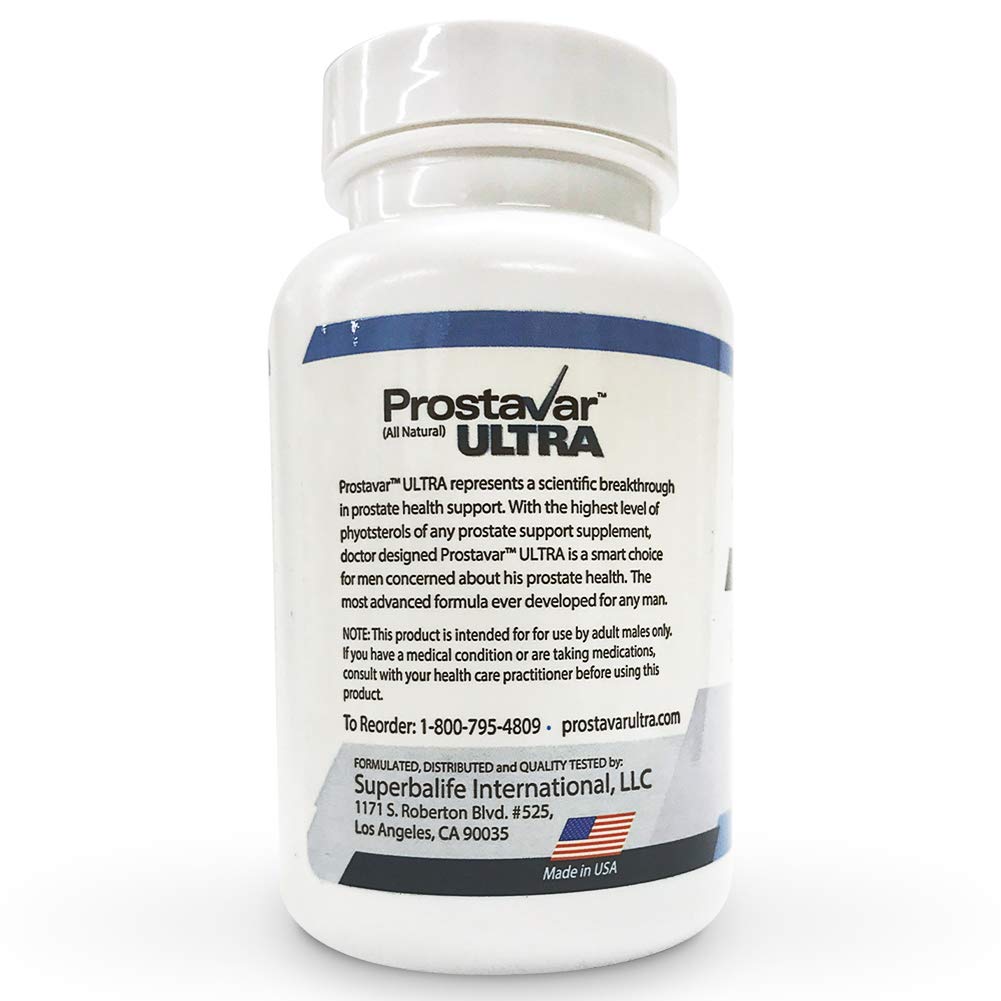 Lifestyle shot of Prostavar Ultra as part of a daily health routine.