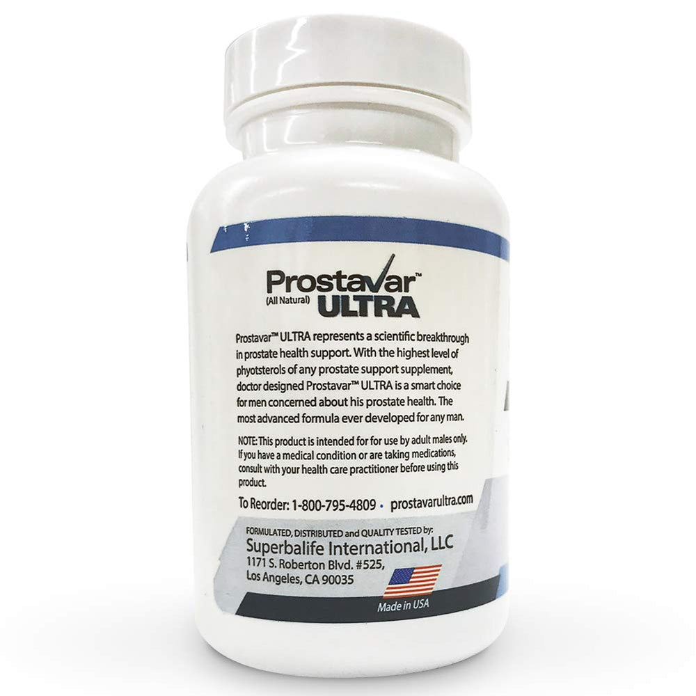 Lifestyle shot of Prostavar Ultra as part of a daily health routine.