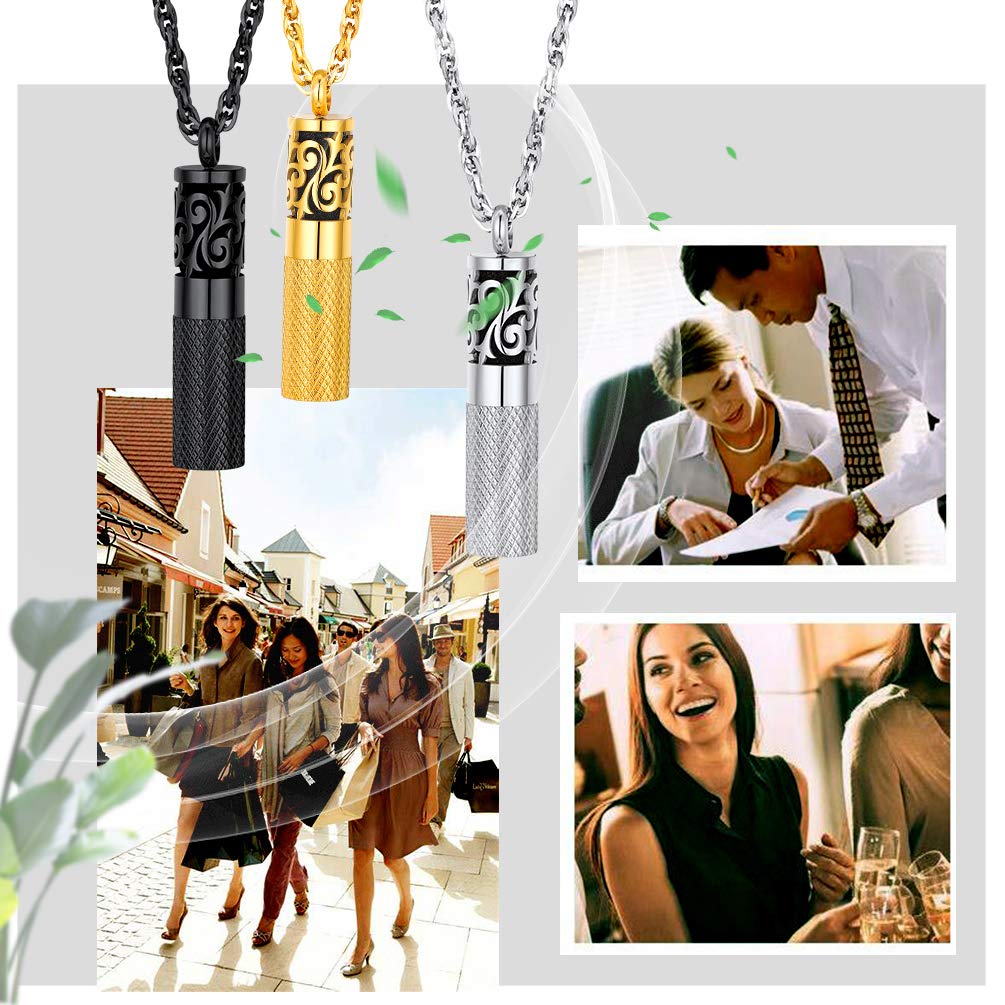 PROSTEEL Diffuser Necklace chain with lobster clasp for secure, comfortable wear