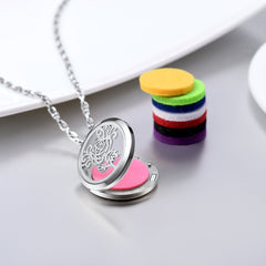 PROSTEEL rose flower pendant close-up highlighting hypoallergenic stainless steel finish