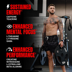 PROSUPPS HYDE scoop in action for accurate pre-workout dosing.