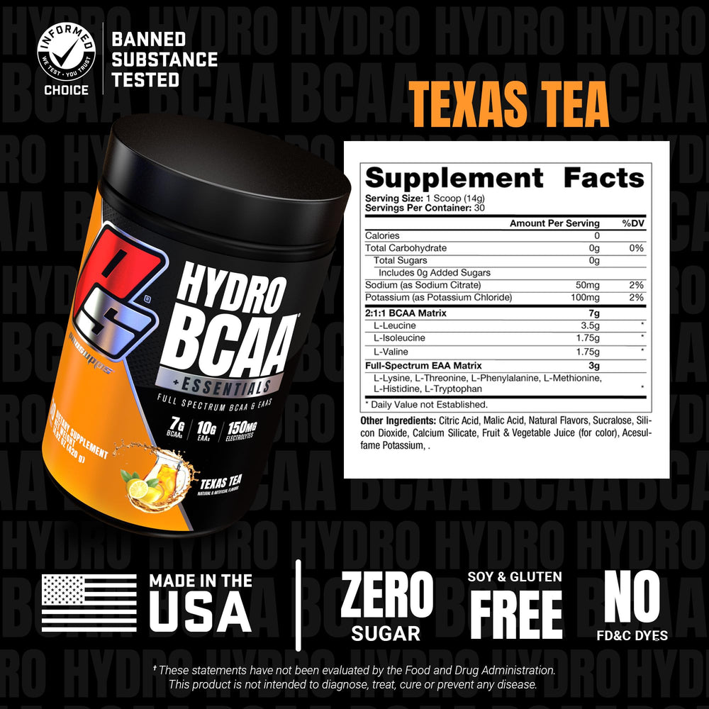 Shaker bottle with HydroBCAA drink showing refreshing post-workout hydration