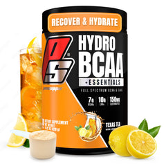 PROSUPPS HydroBCAA Texas Tea bottle ready to boost hydration during workouts