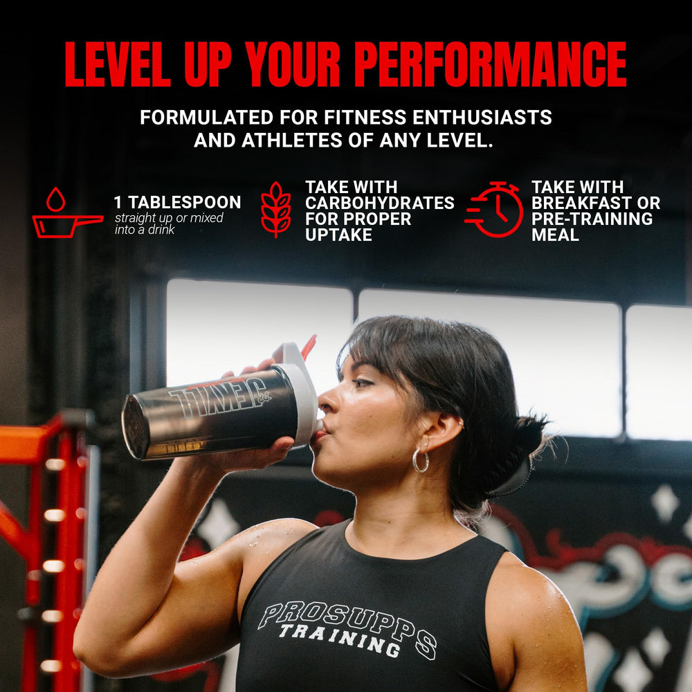PROSUPPS L-Carnitine 3000 refrigeration-after-opening indicates freshness and storage guidance.