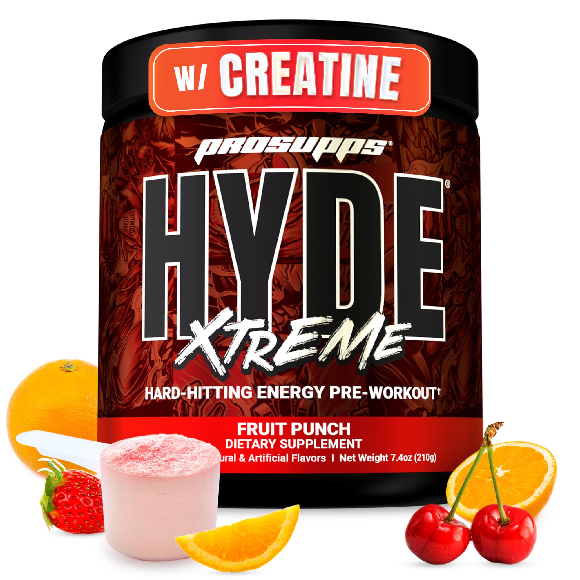 PROSUPPS Mr. Hyde Xtreme fruit punch bottle ready for intense training and sustained energy